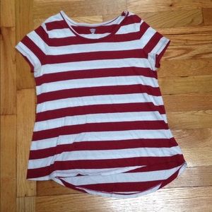 Red and white t-shirt